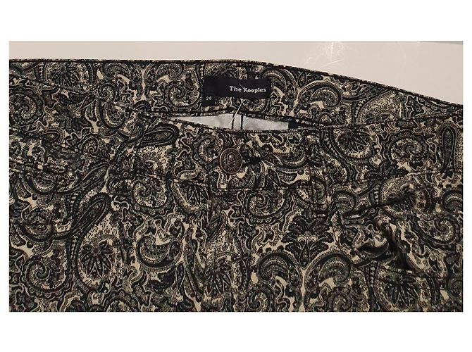 Vaqueros corte corto The Kooples Negro Blanco Gris Multicolor - vista 2