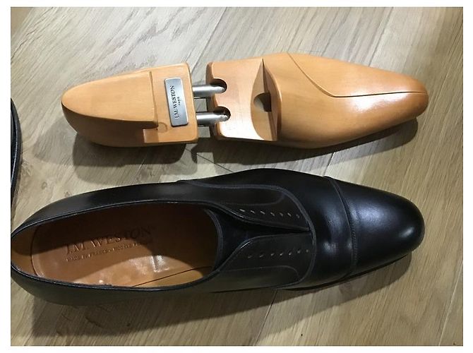 JM Weston Oxford 3 Nere in Pelle Nero - vista 2