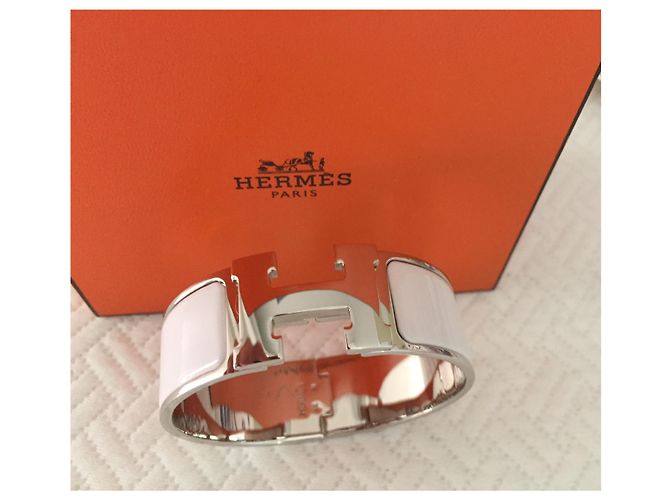 Pulsera Hermès modelo Clic Clac H Plata - vista 2