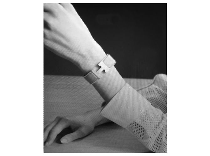 Pulsera Hermès modelo Clic Clac H Plata - vista 5