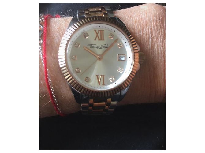 Thomas Sabo Uhr aus Stahl und Rosenionen Silber Pink - Ansicht 2