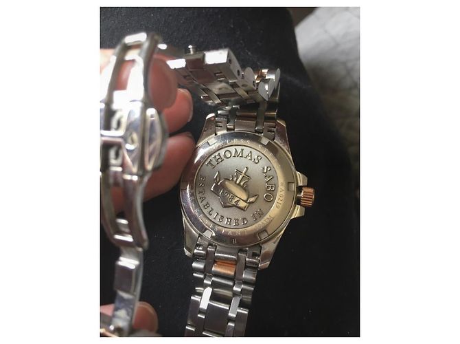Thomas Sabo Uhr aus Stahl und Rosenionen Silber Pink - Ansicht 3