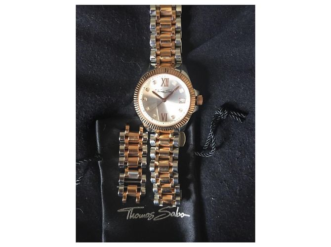 Thomas Sabo Uhr aus Stahl und Rosenionen Silber Pink - Ansicht 4