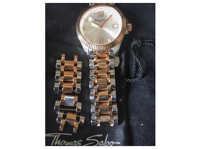 Thomas Sabo Uhr aus Stahl und Rosenionen Silber Pink - Ansicht 5