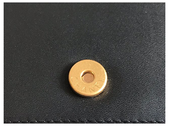 Chanel Wallet on Chain Nero in Pelle di Vitello Invecchiata - vista 7