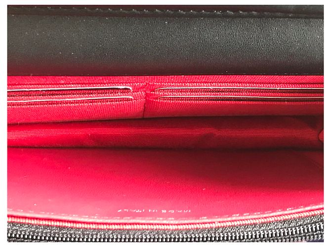 Chanel Wallet on Chain Nero in Pelle di Vitello Invecchiata - vista 8