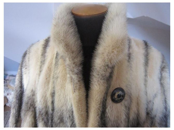 abrigo de visón inconnue Kohinoor beige talla 42 - vista 7
