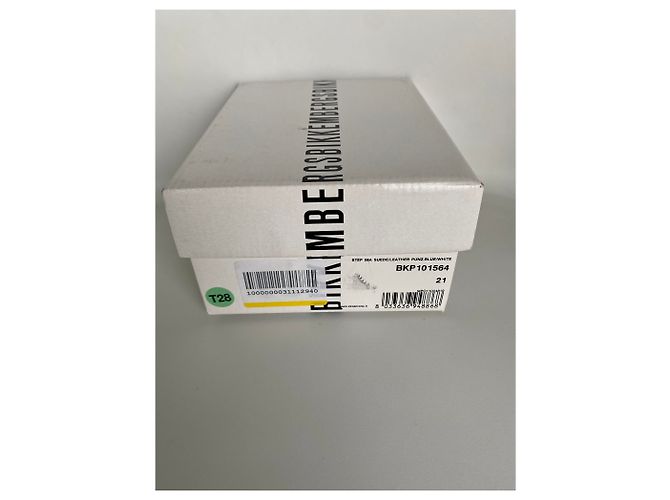 Dirk Bikkenbergs Sneakers alte Bikkembergs in pelle blu e camoscio nero e grigio - vista 5
