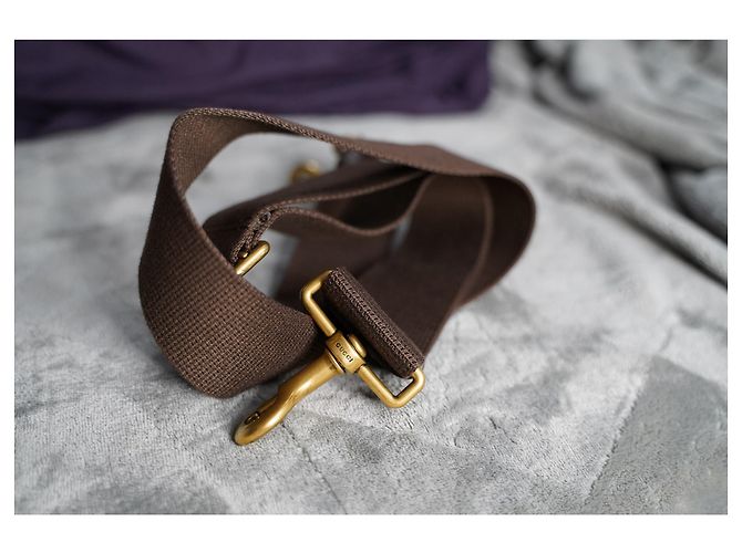 Porte-documents Gucci Ophidia GG Marron Beige - vue 5