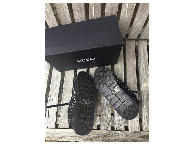 Sneakers Liu.Jo in pelle nera Nero - vista 6