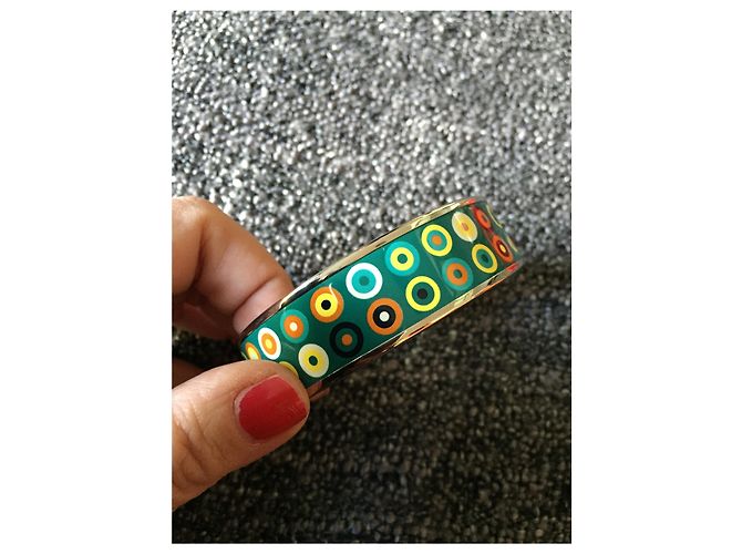 Pulsera de esmalte Hermès Ronds et Pellets acabado paladio Multicolor - vista 4