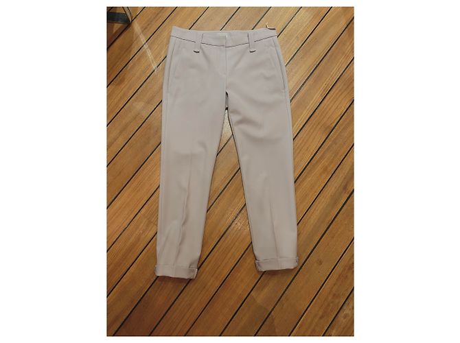 Brunello Cucinelli Hose Grau aus Wolle Größe 40 - Ansicht 2