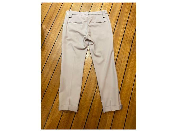 Brunello Cucinelli Hose Grau aus Wolle Größe 40 - Ansicht 4