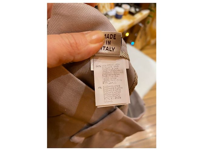 Brunello Cucinelli Hose Grau aus Wolle Größe 40 - Ansicht 6