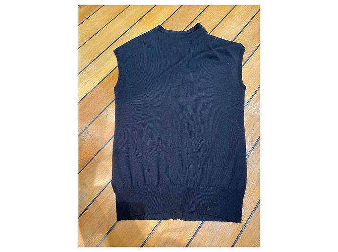 Ralph Lauren Ärmellose Strickjacke aus Kaschmir Schwarz - Ansicht 4