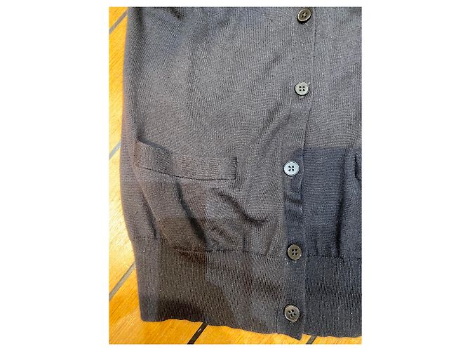 Ralph Lauren Ärmellose Strickjacke aus Kaschmir Schwarz - Ansicht 6