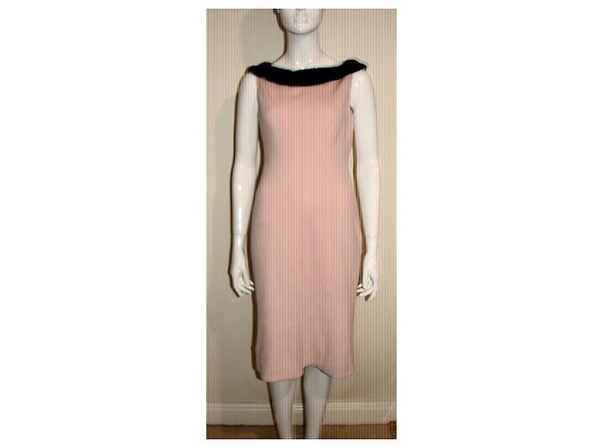 Diane Von Furstenberg DvF Stiefmütterchen Kleid rosa und schwarz Pink - Ansicht 3