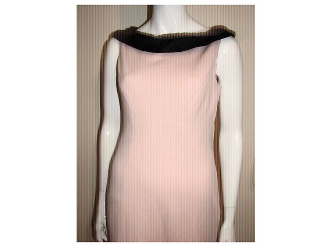 Diane Von Furstenberg DvF Stiefmütterchen Kleid rosa und schwarz Pink - Ansicht 4
