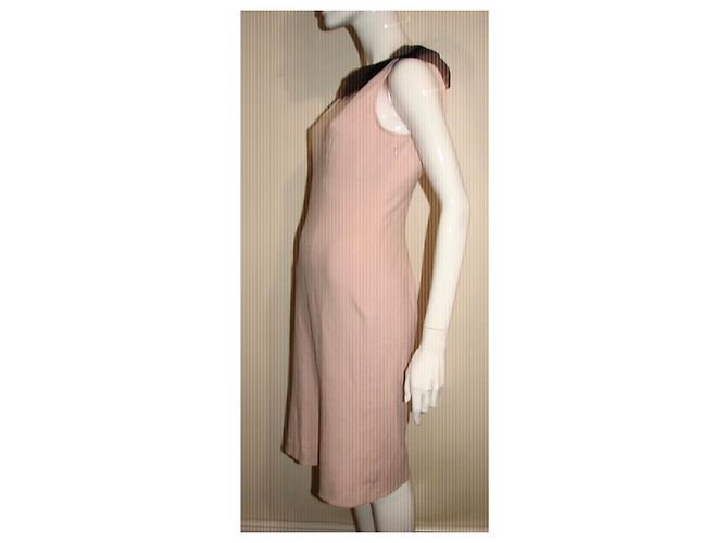 Diane Von Furstenberg DvF Stiefmütterchen Kleid rosa und schwarz Pink - Ansicht 5