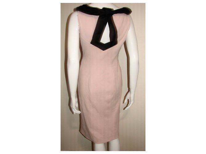 Diane Von Furstenberg DvF Stiefmütterchen Kleid rosa und schwarz Pink - Ansicht 6