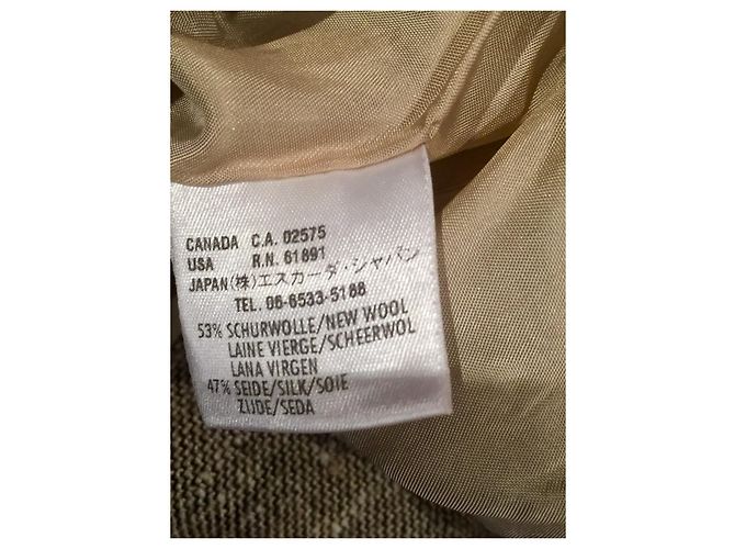 Blazer de lana y seda de Escada Castaño Beige - vista 4