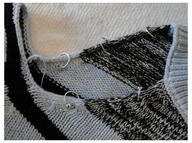 Pull PINKO effet vintage vieilli T S - vue 3