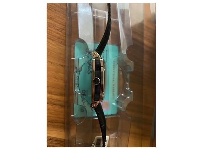 Tiffany & Co Atlas orologio automatico quadrato pelle nera Nero - vista 6