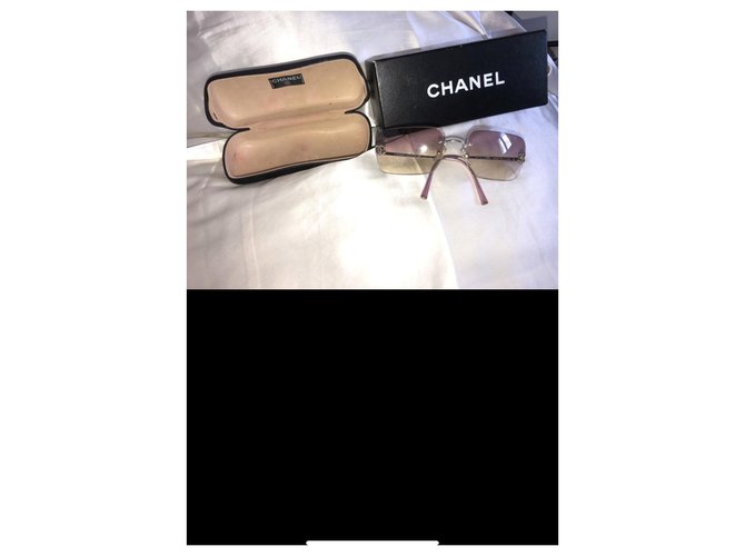 Chanel Occhiali da sole Rosa - vista 3