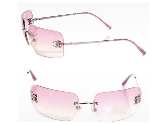 Chanel Occhiali da sole Rosa - vista 7