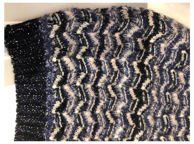 Autre Marque Berretto Missoni in lana blu - vista 3