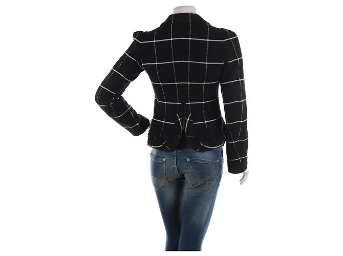 Sonia By Sonia Rykiel Wollblazer Schwarz Weiß - Ansicht 2