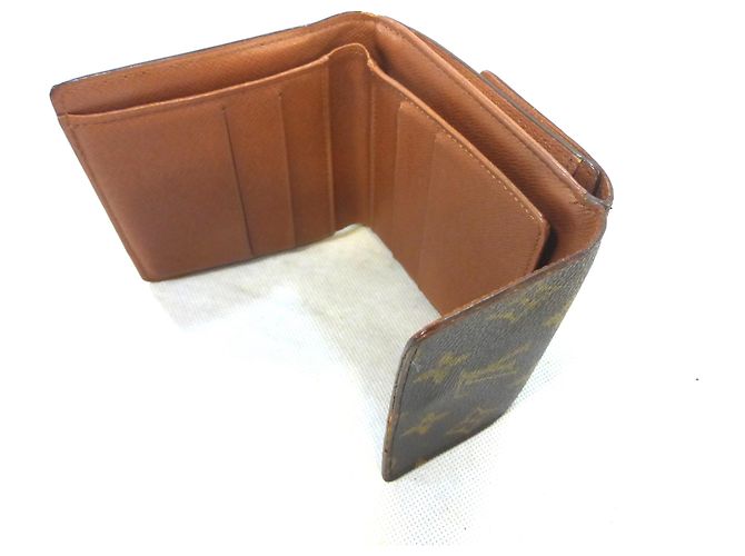 Louis Vuitton Elise Monogram Cartera Marrón Cuero Castaño - vista 11