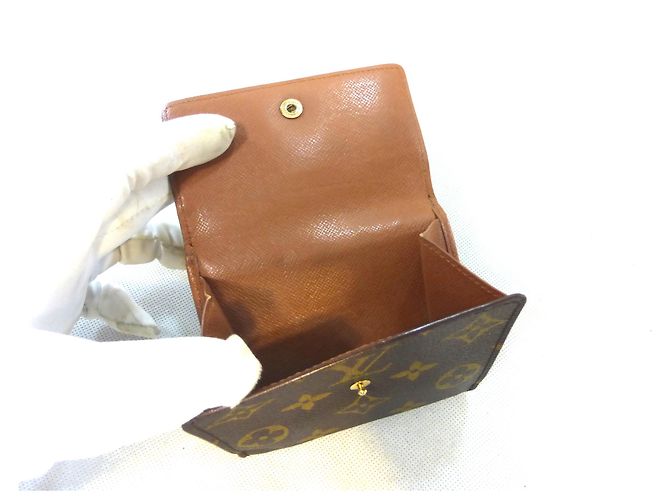 Louis Vuitton Elise Monogram Cartera Marrón Cuero Castaño - vista 14