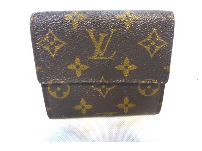 Louis Vuitton Elise Monogram Cartera Marrón Cuero Castaño - vista 2