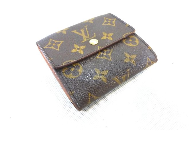 Louis Vuitton Elise Monogram Cartera Marrón Cuero Castaño - vista 4