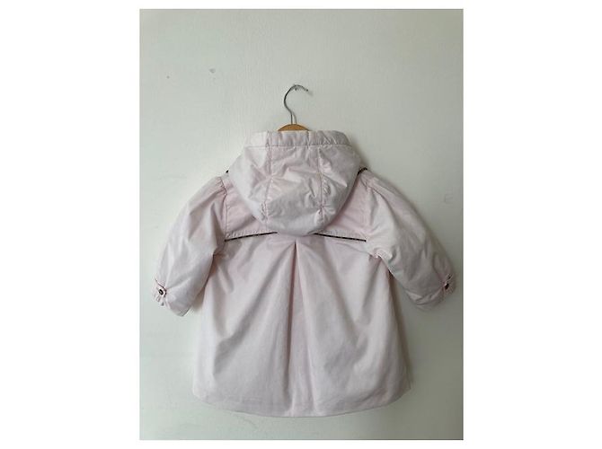 Abrigo Baby Dior Rosa de Algodón con Capucha Floral 12 Meses - vista 2