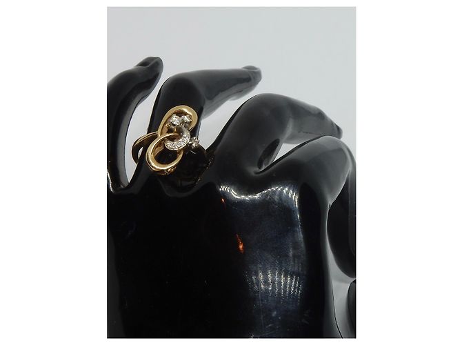 Autre Marque Anello nodo in oro e diamanti D'oro - vista 7