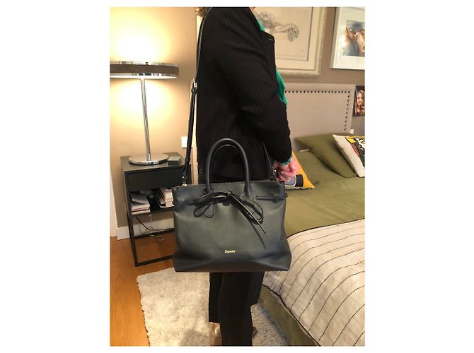 Borsa a mano Repetto in pelle nera Nero - vista 12