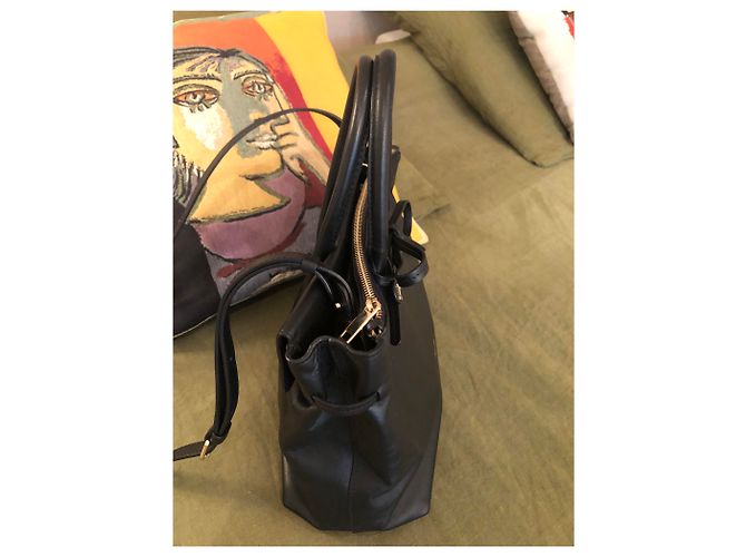 Borsa a mano Repetto in pelle nera Nero - vista 2