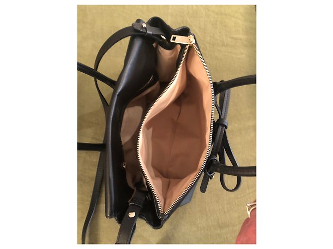 Borsa a mano Repetto in pelle nera Nero - vista 6