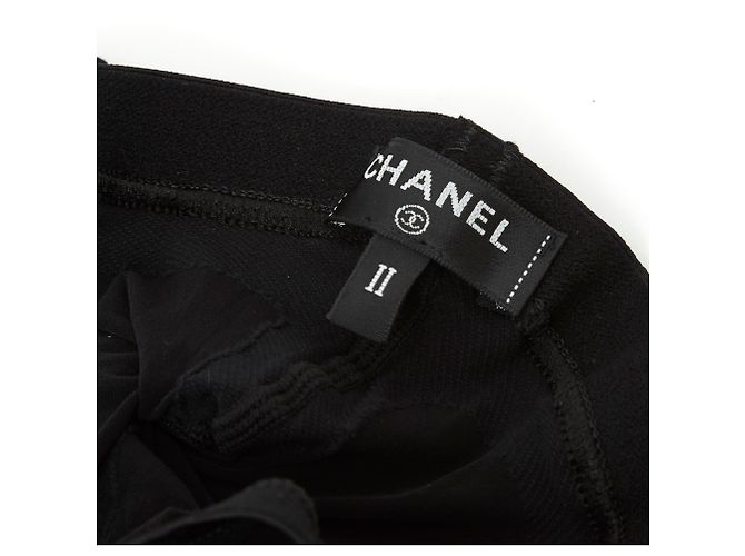Chanel COLLANT NERO CC PUNTINATA SVIZZERA M NUOVA - vista 3