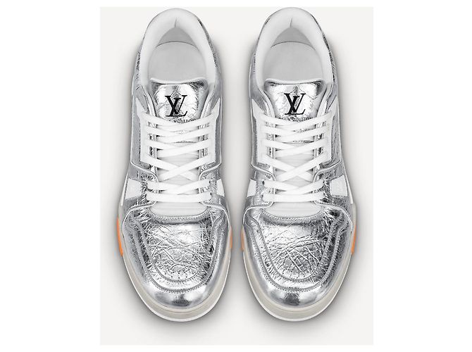 Louis Vuitton Scarpe da ginnastica LV argento nuove - vista 3