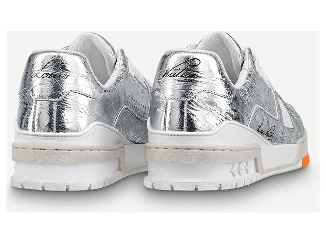 Louis Vuitton Scarpe da ginnastica LV argento nuove - vista 4