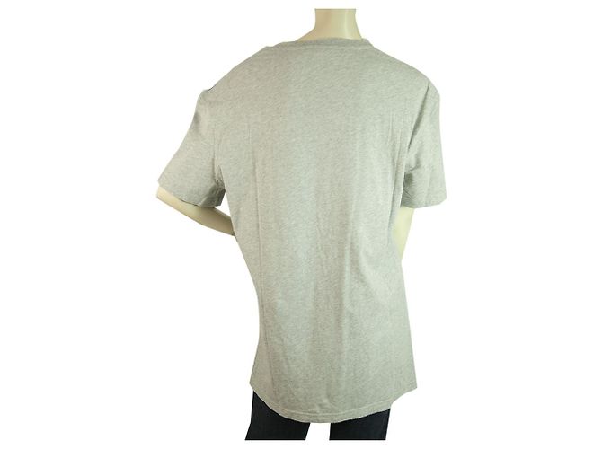 McQ Alexander McQueen Graue Baumwolle Kurzarm Entspanntes T-Shirt Top Größe M. - Ansicht 2