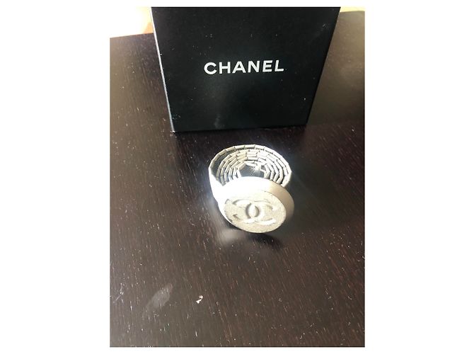 Chanel Stahlgürtel mit Gliederkette 70 cm Silber - Ansicht 3