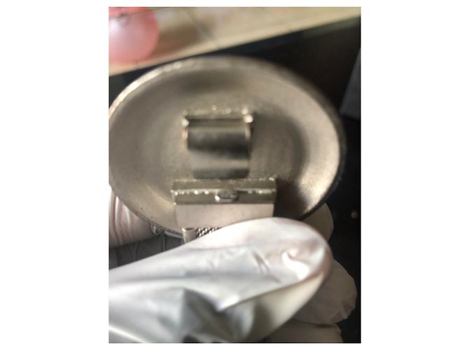 Chanel Stahlgürtel mit Gliederkette 70 cm Silber - Ansicht 5