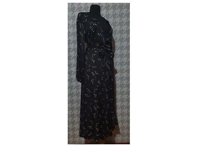 Autre Marque Ivy & Oak Hug Me Kleid Schwarz Viskose - Ansicht 3