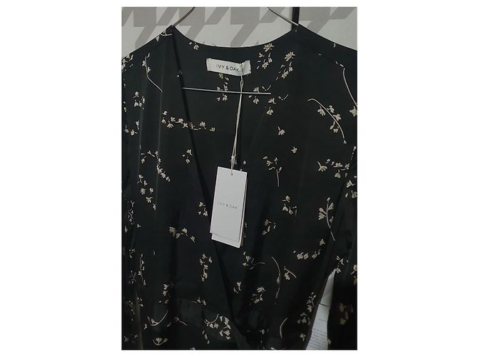Autre Marque Ivy & Oak Hug Me Kleid Schwarz Viskose - Ansicht 6