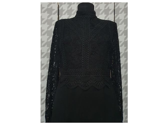Hallhuber Spitzenkleid Schwarz - Ansicht 4