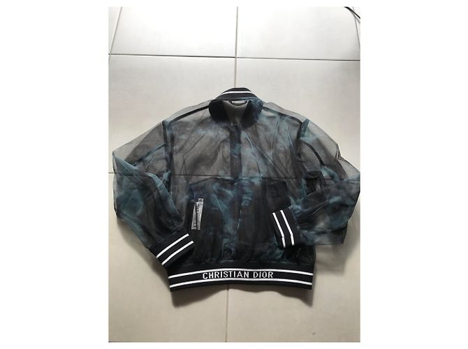 Cravatta nera Dior e bomber Dior - vista 4